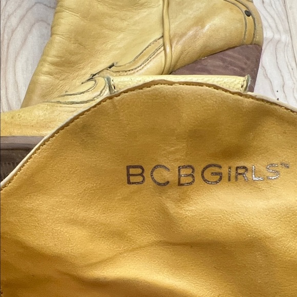 BCBGirls Yellow Heeled Western Boots - Picture 5 of 6